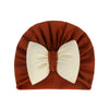 Red coffee + beige fat bow / s34cm 0-6 months (35-40cm)