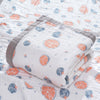 Gray edged orange / 110*110cm