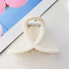 8cm cross-frosted milk white / ps/abs/pc