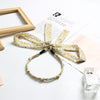 F11#knotted ribbon yellow floral