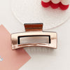 Imitation metal grab clip - rose gold / plastic
