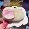My melody beige oval barrette