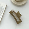 Large square jelly clip [green]