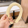 Small plush headband bright yellow