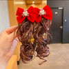 Red wig hairpin [pearl] 2 pieces