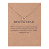 Silver chain with card