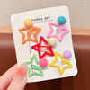 5 star ball hair clips