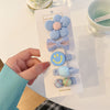 2#blue flower hair clip-5pcs set