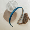 Peacock blue slim headband