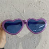 Giant heart purple glasses
