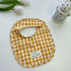 B-yellow and white plaid