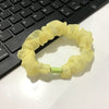 3#pearl yarn sausage ring-light yellow