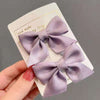 Bowknot hair clip-[purple pair]