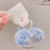 6# a pair of blue hair ball hair rope
