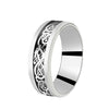 Silver-plated black dragon pattern silver plate / number 7