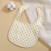 Polka dot-u-shaped cotton bib