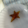 Irregular five-pointed star - coffee color