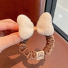 White bow hair tie