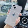 Transparent card holder / iphone11 (6.1 inches)