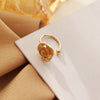 One golden flower ear cuff