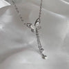 Mother of butterfly tassel necklace