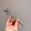 2# black crystal hairpin