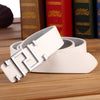White silver buckle c26 / 110cm