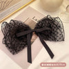 2# oversized lace hair clip - black