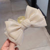 Princess on the run mesh bow white