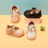 Maibu bear baby girl simple princess shoes children's shoes girls soft bottom single shoes baby children toddler shoes spring and autumn