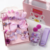 Purple suitcase (set of 18)