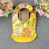 Full snap split bib orange duckling