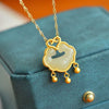 M54【new chinese ruyi lock necklace】