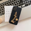 Straight edge faux liquid - beauty head bracelet - black / iphone 7/8/se 2020