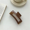 Large square jelly clip [coffee color]