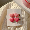 A pair of double hearts (with cardboard)
