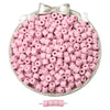 Pink 50pcs/pack / 6×5mm hole diameter about 2mm