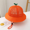 Orange-red-grass little yellow hat (mesh) / head circumference 50cm