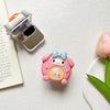 Flip mirror holder-cartoon crystal ball-pink rabbit