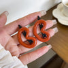 7# love morandi color hair clip - orange 1