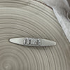 Silver min-slender oval