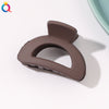 Frosted ponytail clip-4cm semicircle dark coffee / qiyue factory direct sales