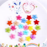 Children's cartoon little star DIY handmade decorative painting accessories two-eye button baby sweater bottom button