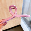 Frosted shark clip-pink