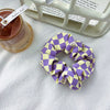 Purple and yellow plaid