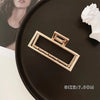 2#kc gold medium square clip (separate opp bag)