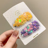 3# quicksand flower hairpin-2pcs