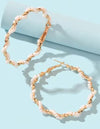 White earrings