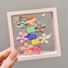 10#five-leaf flower duck clip 5-piece box