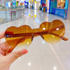 2# brown gradient heart glasses